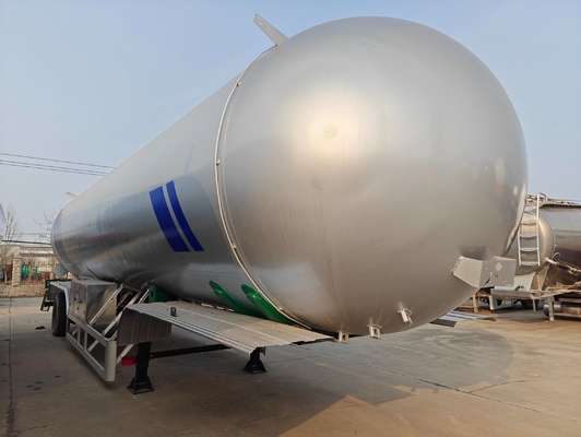 56cbm 57 Cbm 28 Tonnen 29 Tonnen LPG Propangas Straßentank Halbanhänger für flache 3 Achsen