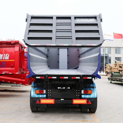 35-40 CBM 2-3-4 Achsen Schwerer Hydraulikzylinder Kipper Lkw Anhänger Rücken Dump Tipping Halbanhänger