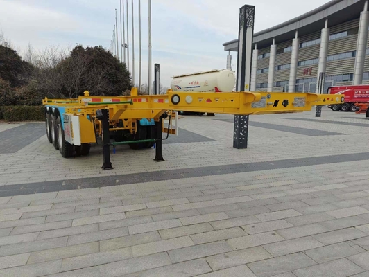 8000-9000mm Radstütze 40FT Skelett/Chassis Halbanhänger für Containerkäufer