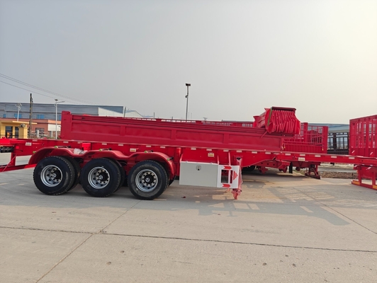 50 80 Tonnen Schiffscontainer Transport Lkw Flachbettanhänger Halbanhänger 40 FT 20 FT 2 3 4 Achsen Flachbettanhänger
