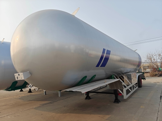 Einjähriger Kundendienst 3 Achsen LPG-Gasbehälter Halbanhänger 56000L Profil 2240mm