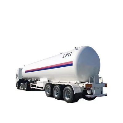 56cbm 57 Cbm 28 Tonnen 29 Tonnen LPG Propangas Straßentank Halbanhänger für flache 3 Achsen