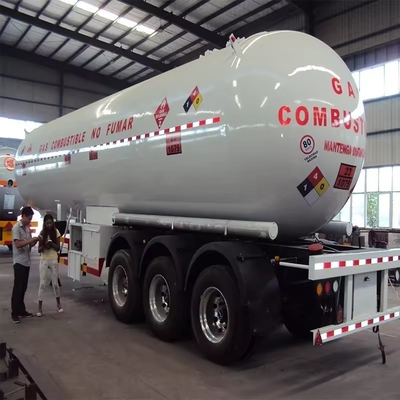 45000 Liter Öl Brennstoff Benzin Transport Tankwagen Volumen Gasladen Tankwagen Tankwagen Anhänger