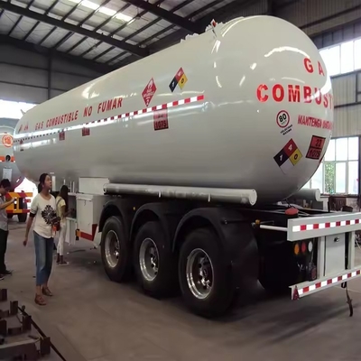 45000 Liter Öl Brennstoff Benzin Transport Tankwagen Volumen Gasladen Tankwagen Tankwagen Anhänger