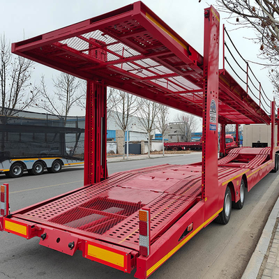Anpassung 3 Achsen Fahrzeugträger Transportträger Semi-Anhänger