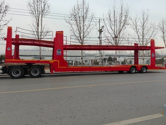 Lieferung 2 Achse 17m Auto-Transport-Anhänger Fahrzeugträger Lkw-Anhänger für mittlere Aufgabe