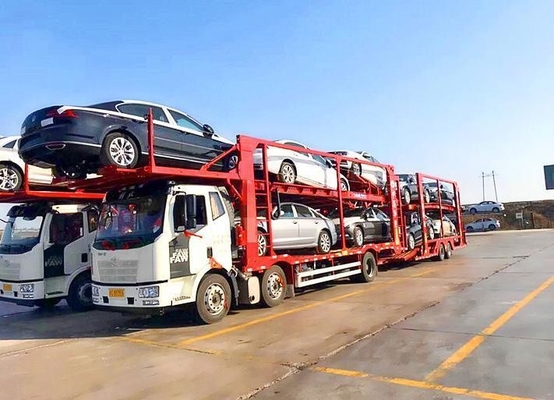 Lieferung 2 Achse 17m Auto-Transport-Anhänger Fahrzeugträger Lkw-Anhänger für mittlere Aufgabe