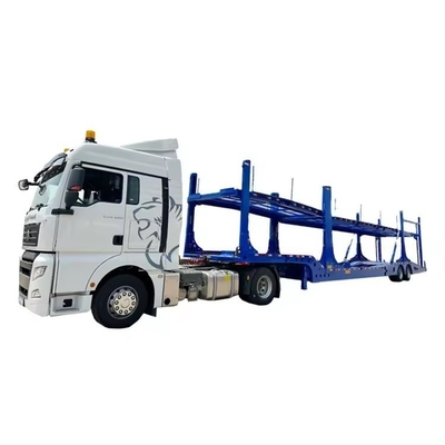 Stahlmechanische Aufhängung 2-3 Achsen Transporttraktor Schleppmaschine Doppeldeckfahrzeugträger Anhänger für 6/8/10 Autos Transport