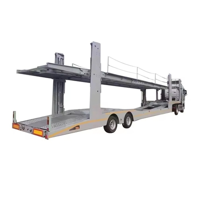Stahlmechanische Aufhängung 2-3 Achsen Transporttraktor Schleppmaschine Doppeldeckfahrzeugträger Anhänger für 6/8/10 Autos Transport