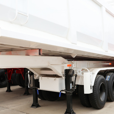 Semi-Truck-Anhänger mit niedrigem Lager mit Dreieck-/Doppelmünzenreifen und Flachbettbehälter