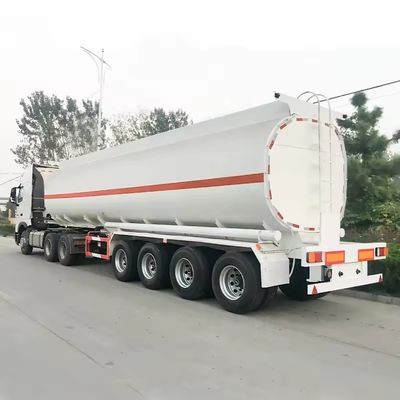45000 Liter Edelstahlöltankspeicher Brennstoffbehälter Halbanhänger für Flachbetttransport