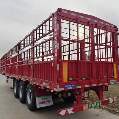 13000*2500*3250mm Stahl-Fahrgestell Zaun Halbanhänger für den Güterverkehr