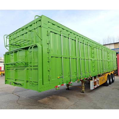 13000*2500*3250mm 3 Achsen Getreidetransport Zaun Halbanhänger Ladungspfahl Halbanhänger
