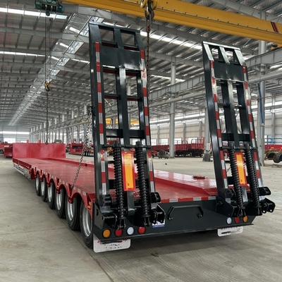 2240 mm Lauffläche 3 m Breite 60 Tonnen Niedrigbettanhänger 3 Achsen für den Transport von Maschinen
