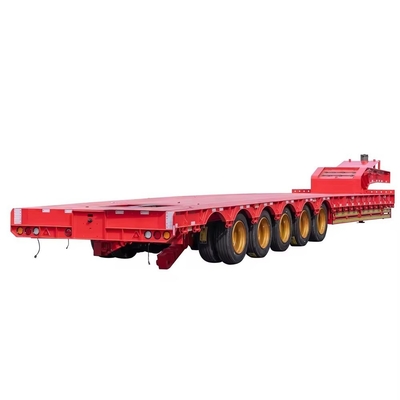 30 Tonnen niedriges Flachbett Semi-Anhänger 13000x2500-3000x1650mm für den Transport von Schwerlastfahrzeugen